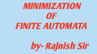 Lec14 Minimization of DFA Easily understand each stepsEX2 [upl. by Eterg]