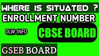 ENROLLMENT NUMBER CBSE STUDENTS  Where Is Enrollment Number Placed  DLW [upl. by Sirtimid]