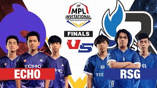 ECHO vs RSG PH  Game 1  FINALS  ONE Esports MPL Invitational 2023  Day 5 [upl. by Nnyluqcaj996]