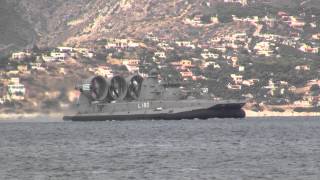 GREEK NAVY HOVERCRAFT KEFALONIA L180 ZUBR CLASS [upl. by Cacie242]