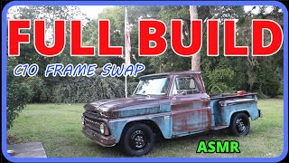 FULL BUILD ASMR 1966 C10 to 2001 Tahoe Frame Swap NO TALKING NO MUSIC [upl. by Salkcin721]