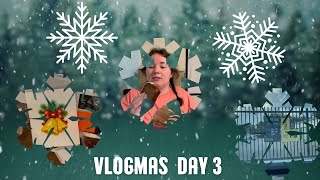 Vlogmas day 3  we got a Christmas tree packed a couple orders and cleaned only to destroy it again [upl. by Oiluig]