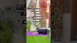 Morning Yoga How to Do  Balasana Yoga  Childs Pose  Sensationz Dance And Music shorts [upl. by Lowenstein]