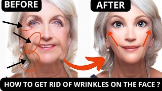 🛑 FACE LIFTING EXERCISES FOR WRINKLES  LAUGH LINES SAGGY SKIN JOWLS FROWN LINES FOREHEAD LINES [upl. by Alic]