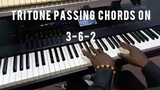 Learn Tritone passing chords on Key F  How to apply Tritone chord [upl. by Irec]