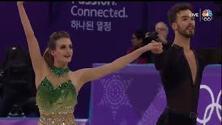 Gabriella Papadakis Guillaume Cizeron  20180219  OG Pyeongchang  Short Dance [upl. by Shulins]