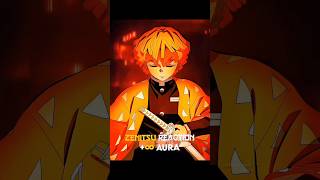 Zenitsu reaction♾️ aura in infinite castle arc zenitsu demonslayer animeedit [upl. by Pfeifer]