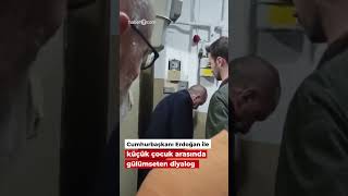 📽 Cumhurbaşkanı Erdoğan ile küçük çocuk arasında gülümseten diyalog [upl. by Cutter186]