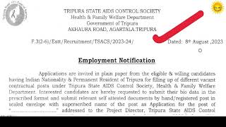 TSACS Tripura Recruitment 2023 16 Director Assistant amp Manager Vacancy Last Date 24082023 [upl. by Goetz]