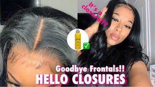 BEGINNER FRIENDLY 4x4 LACE CLOSURE WIG INSTALL IN 5 MINUTES USING GOT 2B FREEZE SPRAY [upl. by Nnaesor512]