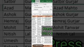 excel tricks excel tips excel smart work💥💥💥💥 [upl. by Ahsienek]