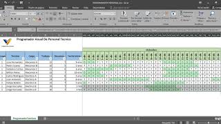 ✅ FORMATO EN EXCEL PARA PROGRAMACIÓN TURNOS TÉCNICOS [upl. by Randee]