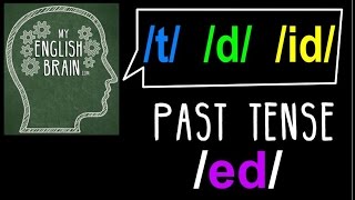 Past Tense ed Pronunciation My English Brain [upl. by Ebenezer]