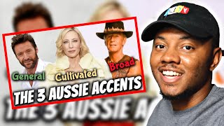 AMERICAN REACTS To The 3 Australian Accents General Cultivated amp Broad  Australian Pronunciation [upl. by Hairahcaz]