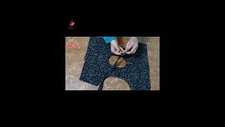 umbrella frock cutting and stiching babyclothes flatcollar diy [upl. by Aldwin]