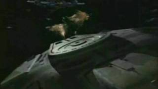 Uss Defiant  Massive Starship Battle  more BASS TREBLE boost [upl. by Drolyag176]