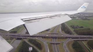 KLM MD11 approaching Polderbaan at Amsterdam Schipol Airport [upl. by Edmund]