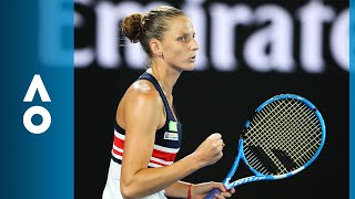 Barbora Strycova v Karolina Pliskova match highlights 4R  Australian Open 2018 [upl. by Burnie]