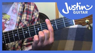 E Shape Barre Chord Grip Major and Minor Guitar Lesson IM111 How to play IF Stage 1 [upl. by Nyer388]