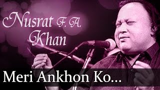 Meri Ankhon Ko Ankhon Ka  Nusrat Fateh Ali Khan  Top Ghazal Songs [upl. by Watt94]