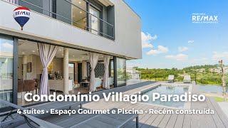 Casa no Condomínio Villagio Paradiso 4 suítes  Alto Padrão [upl. by Arot]