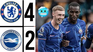 chelsea vs brighton 42 Highlights Premier League  Cole Palmer super hat trick goal 🥶🔥 [upl. by Chrotoem]