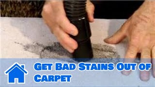 Carpet Cleaning  How to Get Bad Stains Out of Carpet [upl. by Thurman492]