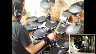 The Stranglers  Golden Brown Drum Cover  Franki Bio [upl. by Aneehsyt163]