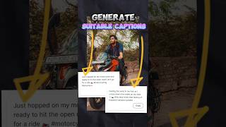 Ai Captions Generator for Your Pictures shorts tech instagram ai [upl. by Aicatsal]