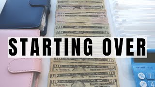 MONEY BINDER RESTART  STARTING OVER  CHATTY CASH STUFFING  REPRIORITIZING MONEY GOALS [upl. by Pearl]