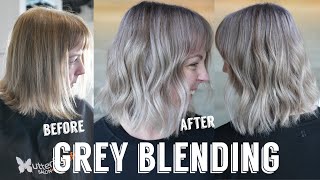 Hair Transformations with Lauryn Grey Blending on Previously Coloured Hair Ep 185 [upl. by Ydnes107]