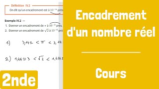 Cours  Encadrement dun réel par des nombres décimaux [upl. by Rosita]