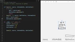 Towers of Hanoi implementation explained [upl. by Chevalier]