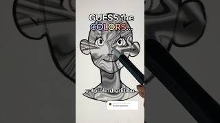 GUESS The RANDOM Colors For My Drawing🌈❌Colorblind Edition shorts drawing artchallenge art [upl. by Fogel488]