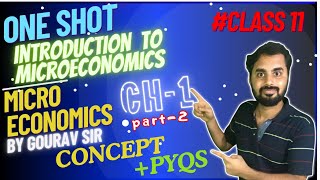 INTRODUCTION to MICROECONOMICS Class 11 PART 2  MICROECONOMICS  BY Gourav sir [upl. by Asilanna]