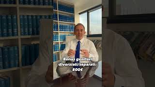 Bonus genitori divorziatiseparati 800€ [upl. by Ical]