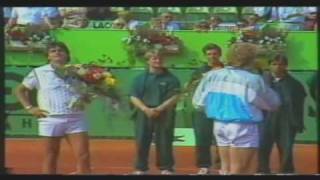 Kent Carlsson vs Henri Leconte Hamburg 22 [upl. by Lahcar]