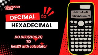 decimal to hexadecimal convertion [upl. by Llewxam131]