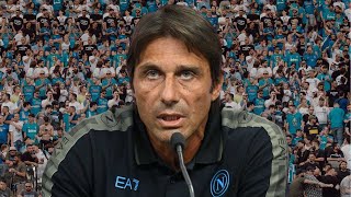 Conte quotSto conoscendo lambiente Napoli voglio dire una cosa ai tifosiquot [upl. by Ikkin]