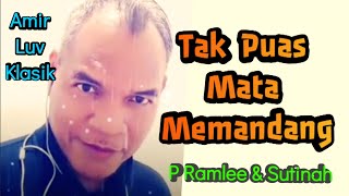 Jom Karaoke quotTak Puas Mata Memandangquot P Ramlee amp Sutinah cover [upl. by Bradlee480]