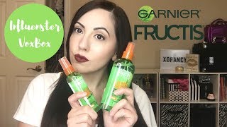 GarnierStyle Influenster VoxBox⎮⎮ Demo amp Review Flat Iron Perfector and Brilliantine Shine Spray [upl. by Donaghue200]