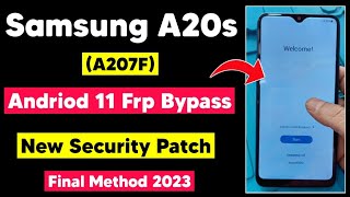 Samsung A20s A207F Android 11 Frp Bypass  Google Account Remove A20s Without PC  New Method 2023 [upl. by Ytirehc]