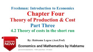 Freshman Introduction to Economics Chapter Four Part 3 Theory of Production amp Cost [upl. by Ayenet]