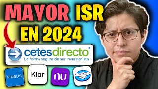 ⚠️ CUIDADO Subiría ISR en 2024 en CETES DIRECTO SOFIPOS y pagarés [upl. by Palila375]