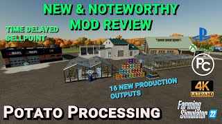 Potato Processing Mod Review Farming Simulator 22 [upl. by Brookes]