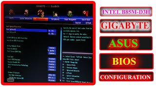 Gigabyte uefi bios configuration B85M D3H । motherboard bios setup windows 10 । bios setup windows 7 [upl. by Golding431]