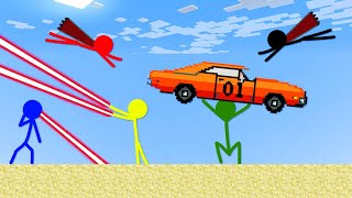 Stickman VS Minecraft Super Power School  AVM Shorts Animation [upl. by Schuler]