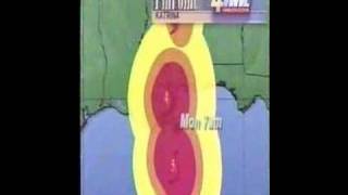 Hurricane Katrina local coverage 82805 Clip 1 [upl. by Htaras893]