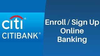 Register for Online Access  Citibank  Enroll citicom [upl. by Sirac]