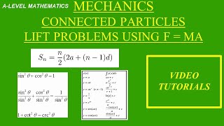 ALevel Mathematics Connected Particles Lift problems Mechanics [upl. by Vizza]